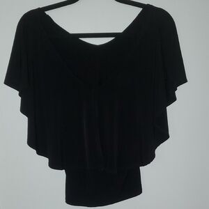 Elegant Black Draped Top